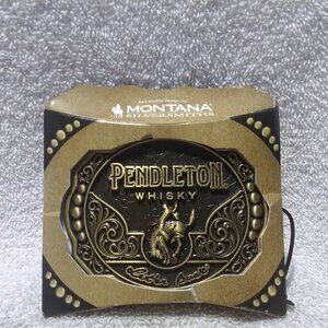Montana Silversmith Pendleton Whiskey Let’er Buck 2024 Black Gold New Package 4
